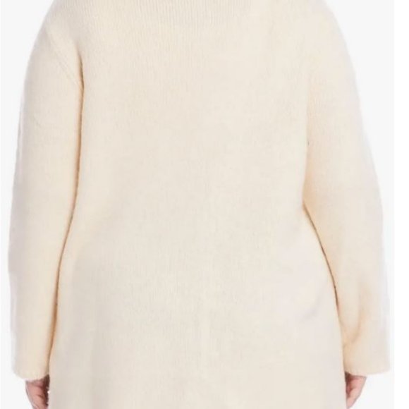 Karen Kane Plus Sandstone Open Front Drape Jacket Cardigan 3X - Picture 3 of 3